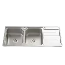 Double 118 Ultra Deep Bowl Kitchen Sink