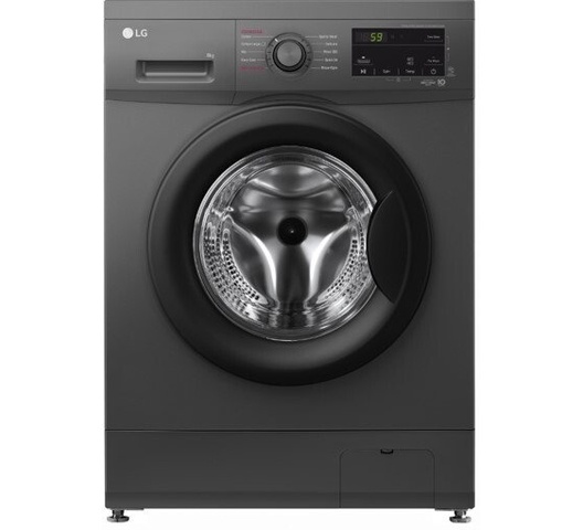 LG F4J3TYG6J Front Load Washing Machine, 8KG - 6 Motion Direct Drive, Steam Technology