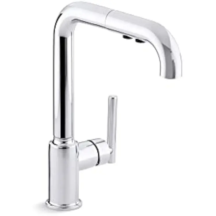 KOHLER Kitchen Faucet, Pull-out, Purist, Polished Chrome