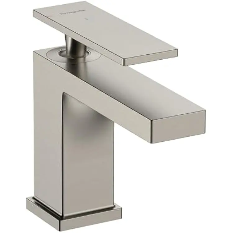 Hansgrohe Tecturis E -Handle -Hole 5-inch Tall Bathroom Sink Faucet in Brushed Nickel