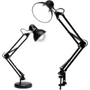 Minimalist Black Portable Study Light Adjustable Room Clip Lamp Dormitory Reading Clamp LED Desk Swing Arm Folding Table Lamp With Clamp Reading Lamp Classic LED Table Lamp