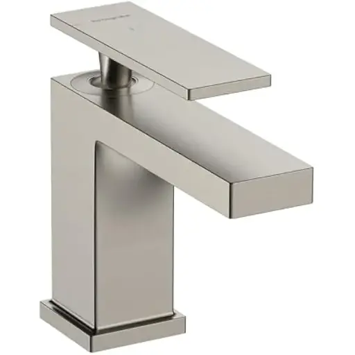 Hansgrohe Tecturis E -Handle -Hole 5-inch Tall Bathroom Sink Faucet in Brushed Nickel
